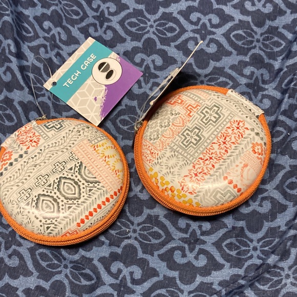 Colorful Patterned Round Pouches - Picture 2 of 3
